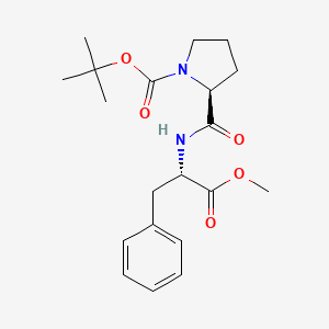 molecular formula C20H28N2O5 B14028868 N-tert-butoxycarbonyl-L-prolyl-L-phenylalanine methyl ester 