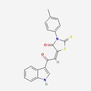5-[2-(1H-Indol-3-yl)-2-oxo-ethylidene]-2-thioxo-3-p-tolyl-thiazolidin-4-one