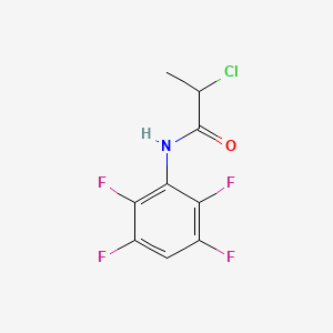 molecular formula C9H6ClF4NO B1402899 2-Chloro-N-(2,3,5,6-tetrafluorophenyl)propanamide CAS No. 1365962-16-8