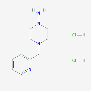 molecular formula C10H18Cl2N4 B1402900 4-(Pyridin-2-ylmethyl)piperazin-1-amine dihydrochloride CAS No. 1401425-64-6