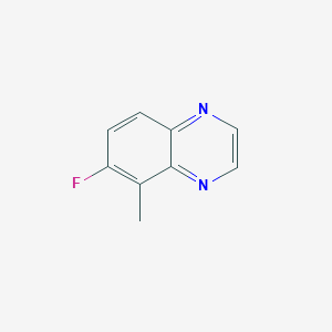 molecular formula C9H7FN2 B14029004 6-Fluoro-5-methylquinoxaline 