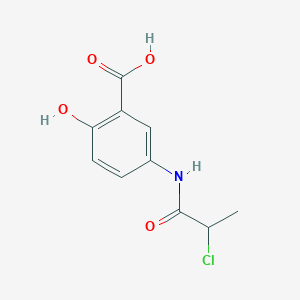 molecular formula C10H10ClNO4 B1402903 5-[(2-Chloropropanoyl)amino]-2-hydroxybenzoic acid CAS No. 862853-64-3