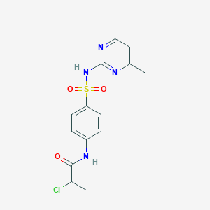 2-Chloro-N-(4-{[(4,6-dimethylpyrimidin-2-yl)amino]sulfonyl}phenyl)propanamide