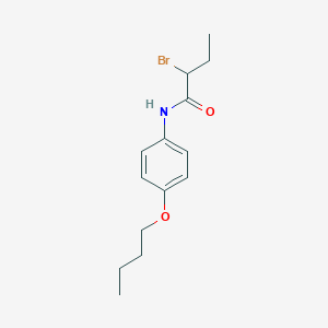 molecular formula C14H20BrNO2 B1402906 2-Bromo-N-(4-butoxyphenyl)butanamide CAS No. 1365963-21-8