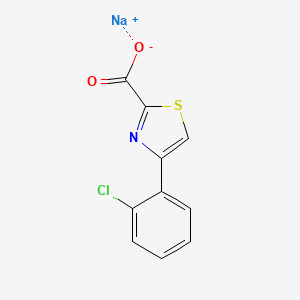 B1402907 Sodium 4-(2-chlorophenyl)-1,3-thiazole-2-carboxylate CAS No. 1401426-24-1