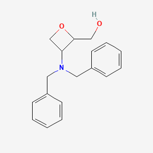 molecular formula C18H21NO2 B14029074 [3-(Dibenzylamino)oxetan-2-yl]methanol 