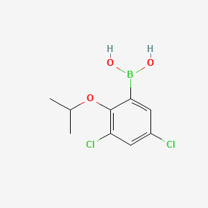 molecular formula C9H11BCl2O3 B14029082 (3,5-Dichloro-2-isopropoxyphenyl)boronic acid 