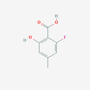 molecular formula C8H7FO3 B14029106 2-Fluoro-6-hydroxy-4-methylbenzoic acid CAS No. 2386220-15-9
