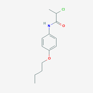 molecular formula C13H18ClNO2 B1402912 N-(4-Butoxyphenyl)-2-chloropropanamide CAS No. 1181695-98-6