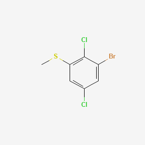 molecular formula C7H5BrCl2S B14029153 (3-Bromo-2,5-dichlorophenyl)(methyl)sulfane 