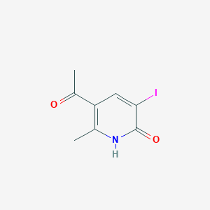 molecular formula C8H8INO2 B1402917 5-Acetyl-3-iodo-6-methyl-1,2-dihydropyridin-2-one CAS No. 1407532-80-2