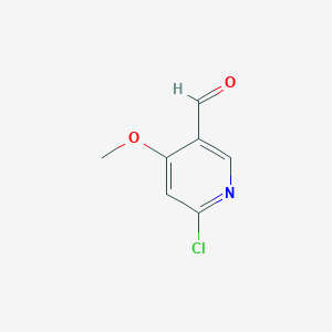 molecular formula C7H6ClNO2 B1402919 6-Chloro-4-methoxypyridine-3-carbaldehyde CAS No. 1256823-05-8