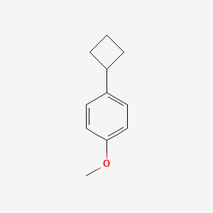 molecular formula C11H14O B14029193 1-Cyclobutyl-4-methoxybenzene 