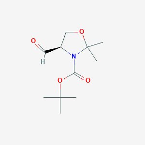 molecular formula C11H19NO4 B140292 (R)-tert-butyl 4-formyl-2,2-dimethyloxazolidine-3-carboxylate CAS No. 95715-87-0