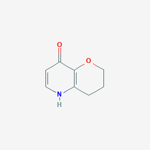 molecular formula C8H9NO2 B1402920 3,4-Dihydro-2H-pyrano[3,2-b]pyridin-8-ol CAS No. 1414864-09-7