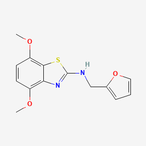 N-(2-furylmethyl)-4,7-dimethoxy-1,3-benzothiazol-2-amine