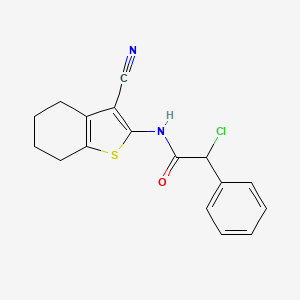 2-Chloro-N-(3-cyano-4,5,6,7-tetrahydro-1-benzothien-2-yl)-2-phenylacetamide
