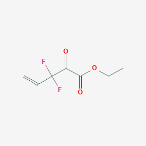 molecular formula C7H8F2O3 B14029286 Ethyl 3,3-difluoro-2-oxopent-4-enoate 