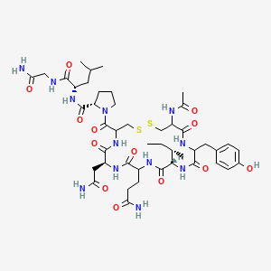 molecular formula C45H68N12O13S2 B14029304 Ac-DL-Cys(1)-DL-Tyr-Ile-DL-Gln-Asn-DL-Cys(1)-Pro-Leu-Gly-NH2 