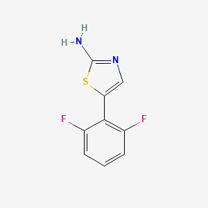 molecular formula C9H6F2N2S B14029307 5-(2,6-Difluorophenyl)thiazol-2-amine 