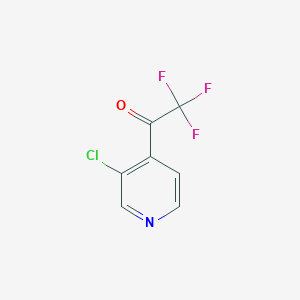 molecular formula C7H3ClF3NO B1402931 1-(3-Chloropyridin-4-yl)-2,2,2-trifluoroethanone CAS No. 1060802-13-2