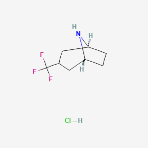 molecular formula C8H13ClF3N B14029332 Exo-3-(trifluoromethyl)-8-azabicyclo[3.2.1]octane;hydrochloride 