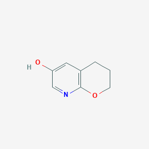 molecular formula C8H9NO2 B1402936 3,4-Dihydro-2H-pyrano[2,3-b]pyridin-6-ol CAS No. 1383788-36-0