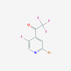 molecular formula C7H2BrF4NO B1402941 1-(2-Bromo-5-fluoropyridin-4-yl)-2,2,2-trifluoroethanone CAS No. 1375303-33-5