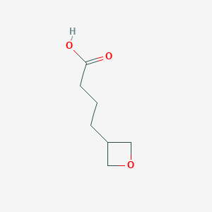 molecular formula C7H12O3 B14029416 4-(Oxetan-3-YL)butanoic acid 