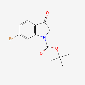 molecular formula C13H14BrNO3 B1402942 tert-butyl 6-bromo-3-oxo-2,3-dihydro-1H-indole-1-carboxylate CAS No. 52578-60-6