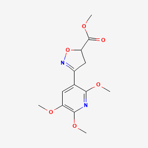 Methyl 3-(2,5,6-trimethoxypyridin-3-yl)-4,5-dihydroisoxazole-5-carboxylate