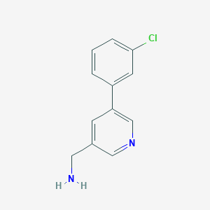 (5-(3-Chlorophenyl)pyridin-3-yl)methanamine
