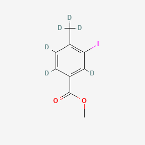 molecular formula C9H9IO2 B14029524 Methyl 3-iodo-4-methyl-D3-benzoate-2,5,6-D3 