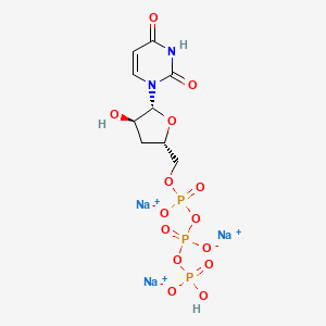 molecular formula C9H12N2Na3O14P3 B14029546 3'-Deoxyuridine-5'-triphosphate trisodium 