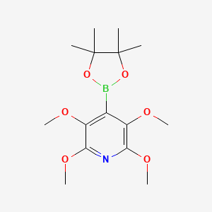 2,3,5,6-Tetramethoxy-4-(4,4,5,5-tetramethyl-1,3,2-dioxaborolan-2-yl)pyridine