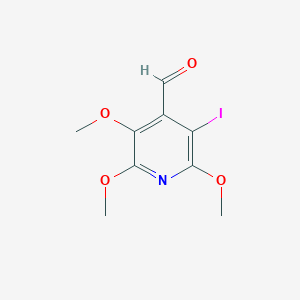 molecular formula C9H10INO4 B1402956 3-碘-2,5,6-三甲氧基异烟酰醛 CAS No. 1383788-27-9