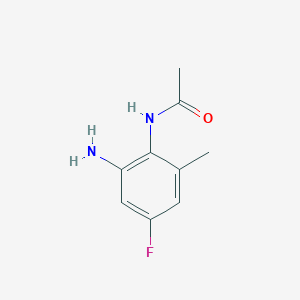 molecular formula C9H11FN2O B1402958 N-(2-amino-4-fluoro-6-methylphenyl)acetamide CAS No. 1407516-46-4