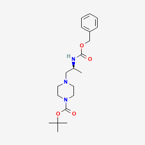 molecular formula C20H31N3O4 B1402962 (S)-tert-Butyl 4-(2-(((benzyloxy)carbonyl)amino)propyl)piperazine-1-carboxylate CAS No. 1245649-99-3
