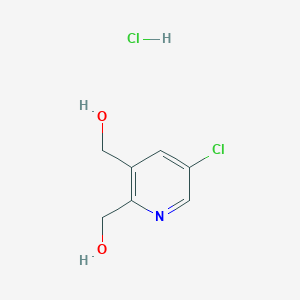 molecular formula C7H9Cl2NO2 B1402965 (5-Chloropyridine-2,3-diyl)dimethanol hydrochloride CAS No. 1356109-69-7