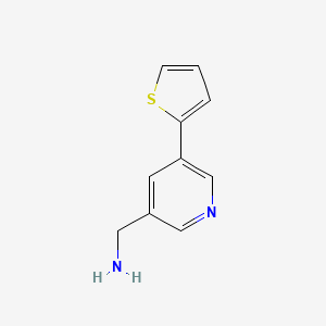 B1402966 (5-(Thiophen-2-yl)pyridin-3-yl)methanamine CAS No. 1346687-11-3