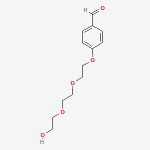 molecular formula C13H18O5 B14029690 4-(2-(2-(2-Hydroxyethoxy)ethoxy)ethoxy)benzaldehyde 
