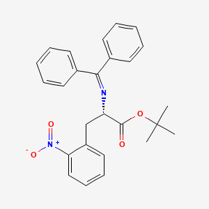 molecular formula C26H26N2O4 B14029698 tert-Butyl (S)-2-((diphenylmethylene)amino)-3-(2-nitrophenyl)propanoate 