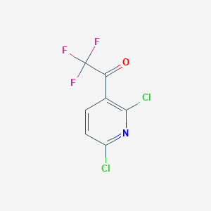 molecular formula C7H2Cl2F3NO B1402970 1-(2,6-二氯吡啶-3-基)-2,2,2-三氟乙酮 CAS No. 1375303-81-3