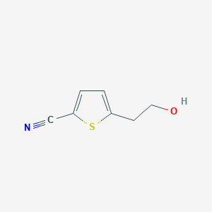 molecular formula C7H7NOS B1402972 5-(2-Hydroxyethyl)thiophene-2-carbonitrile CAS No. 1333222-43-7