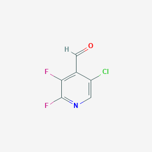 molecular formula C6H2ClF2NO B1402973 5-氯-2,3-二氟异烟酰醛 CAS No. 1333319-52-0