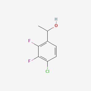 molecular formula C8H7ClF2O B14029730 1-(4-Chloro-2,3-difluorophenyl)ethanol 