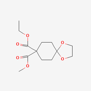 molecular formula C13H20O6 B1402975 8-乙基 8-甲基 1,4-二氧杂螺[4.5]癸烷-8,8-二羧酸酯 CAS No. 340022-79-9
