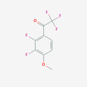molecular formula C9H5F5O2 B1402977 1-(2,3-Difluoro-4-methoxyphenyl)-2,2,2-trifluoroethanone CAS No. 1356109-99-3