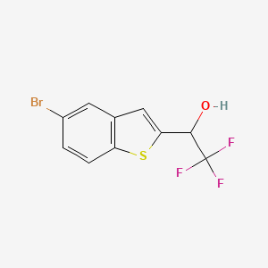 molecular formula C10H6BrF3OS B1402979 1-(5-Bromobenzo[b]thiophen-2-yl)-2,2,2-trifluoroethanol CAS No. 1391828-90-2