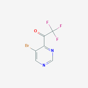 molecular formula C6H2BrF3N2O B1402980 1-(5-Bromopyrimidin-4-yl)-2,2,2-trifluoroethanone CAS No. 1375303-77-7